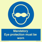 M10369: Mandatory eye protection must be worn