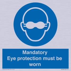 M10369: Mandatory eye protection must be worn