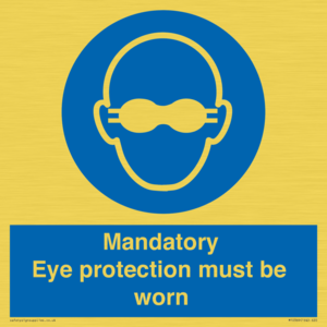 M10369: Mandatory eye protection must be worn