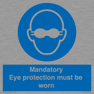 M10369: Mandatory eye protection must be worn
