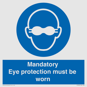 M10369: Mandatory eye protection must be worn