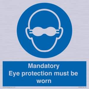 M10369: Mandatory eye protection must be worn