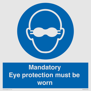 M10369: Mandatory eye protection must be worn