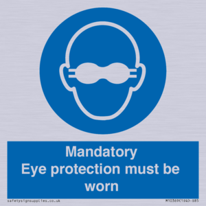 M10369: Mandatory eye protection must be worn