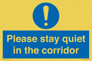 MA12132: Please stay quiet in the corridor