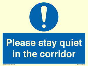 MA12132: Please stay quiet in the corridor