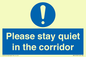 MA12132: Please stay quiet in the corridor