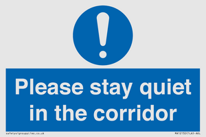 MA12132: Please stay quiet in the corridor