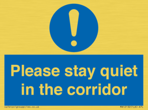 MA12132: Please stay quiet in the corridor