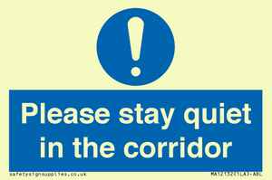MA12132: Please stay quiet in the corridor