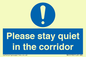 MA12132: Please stay quiet in the corridor