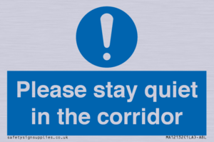 MA12132: Please stay quiet in the corridor