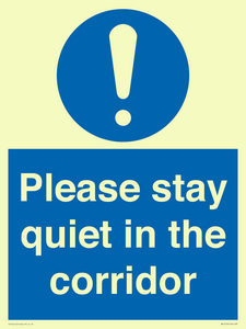 MA12132: Please stay quiet in the corridor