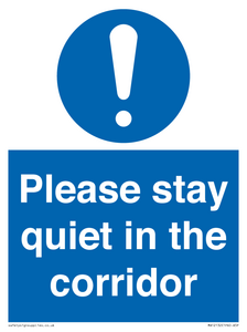 MA12132: Please stay quiet in the corridor