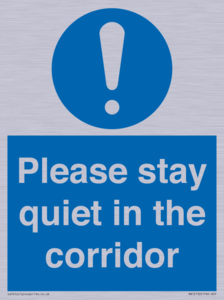 MA12132: Please stay quiet in the corridor