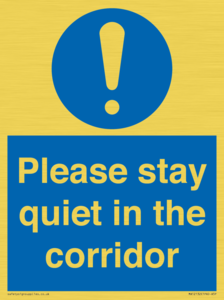 MA12132: Please stay quiet in the corridor