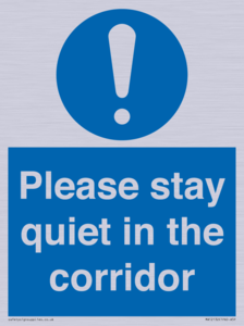 MA12132: Please stay quiet in the corridor