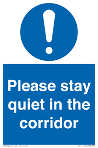 MA12132: Please stay quiet in the corridor
