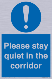 MA12132: Please stay quiet in the corridor