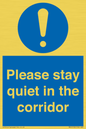 MA12132: Please stay quiet in the corridor