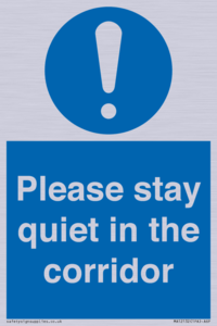 MA12132: Please stay quiet in the corridor