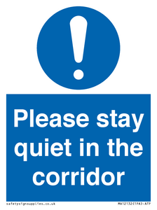 MA12132: Please stay quiet in the corridor