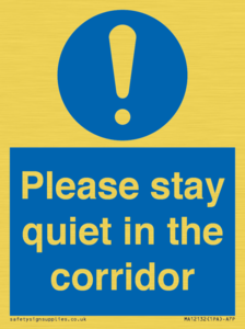 MA12132: Please stay quiet in the corridor