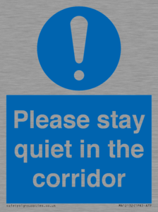 MA12132: Please stay quiet in the corridor