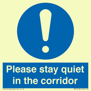MA12132: Please stay quiet in the corridor