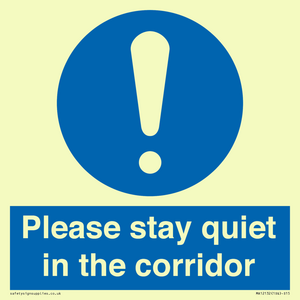 MA12132: Please stay quiet in the corridor