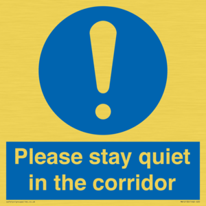 MA12132: Please stay quiet in the corridor