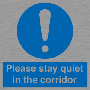 MA12132: Please stay quiet in the corridor