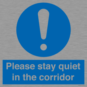 MA12132: Please stay quiet in the corridor