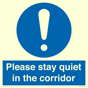 MA12132: Please stay quiet in the corridor