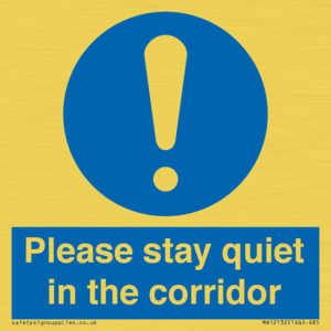 MA12132: Please stay quiet in the corridor