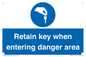 MA12615: Retain key when entering danger area