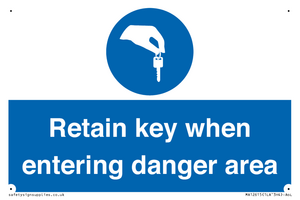 MA12615: Retain key when entering danger area