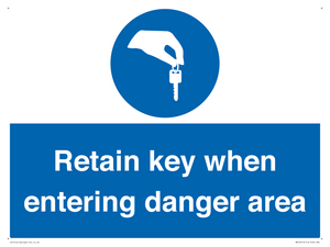 MA12615: Retain key when entering danger area