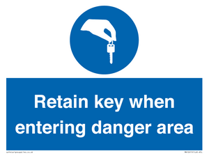 MA12615: Retain key when entering danger area