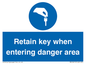 MA12615: Retain key when entering danger area