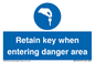 MA12615: Retain key when entering danger area