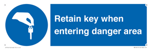 MA12615: Retain key when entering danger area