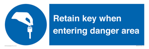 MA12615: Retain key when entering danger area