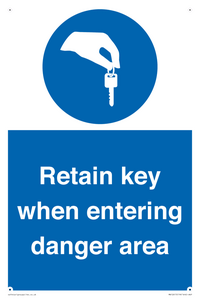 MA12615: Retain key when entering danger area