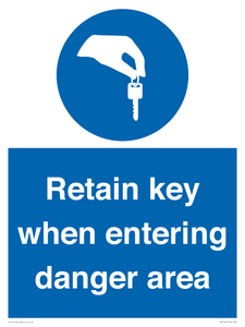 MA12615: Retain key when entering danger area