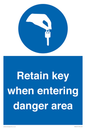 MA12615: Retain key when entering danger area