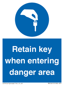 MA12615: Retain key when entering danger area