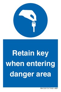 MA12615: Retain key when entering danger area
