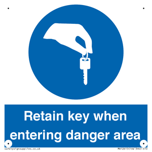 MA12615: Retain key when entering danger area