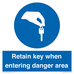 MA12615: Retain key when entering danger area